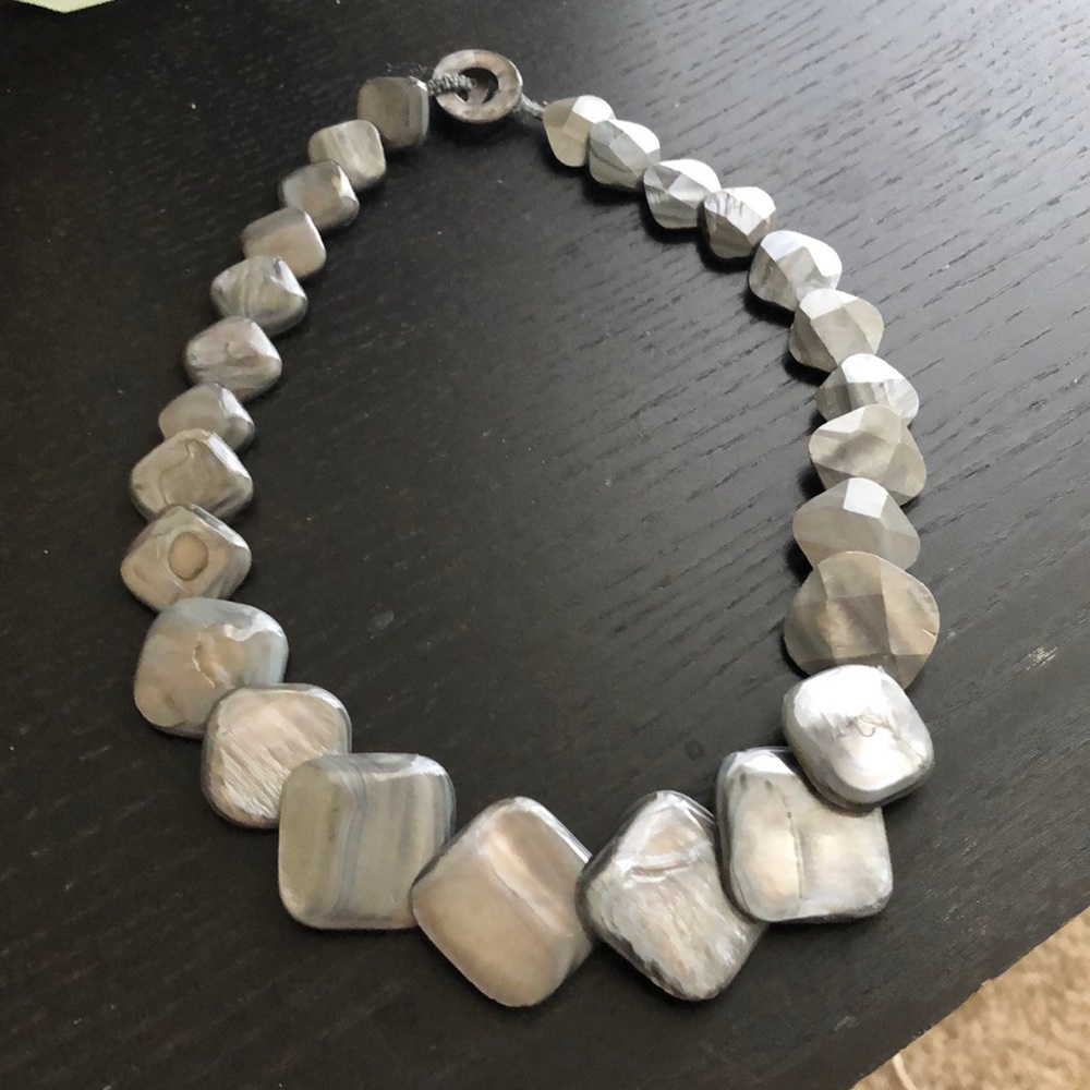 Handmade necklace. Stone